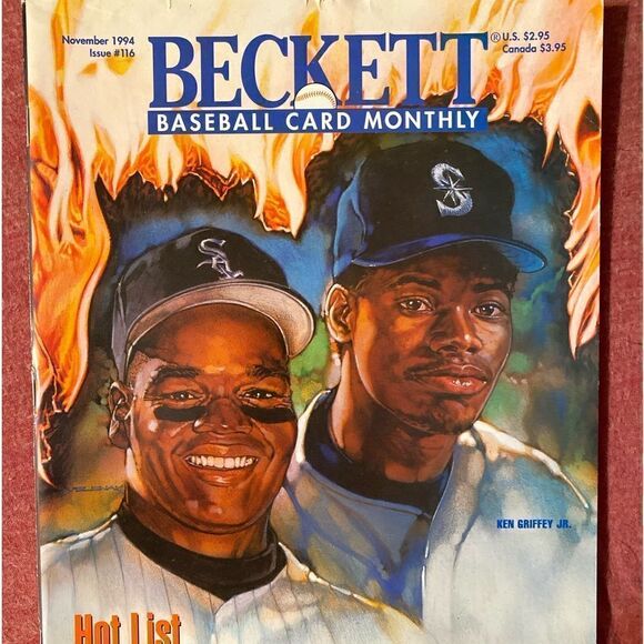 Vintage Other - Vintage November 1994 issue 116 ken Griffey Jr Beckett magazine